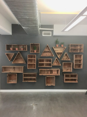 Barn Wood Crate Feature Wall 2