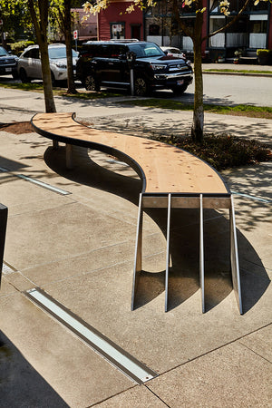 custom outdoor bench Kitsilano