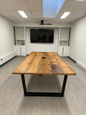 Quadra Conference Table in Rustic Fir