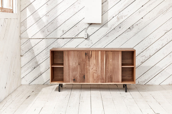 modern walnut credenza made in Vancouver, BC