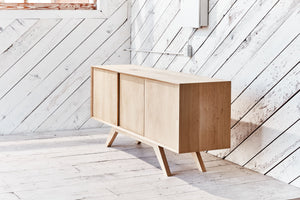 solid wood credenza
