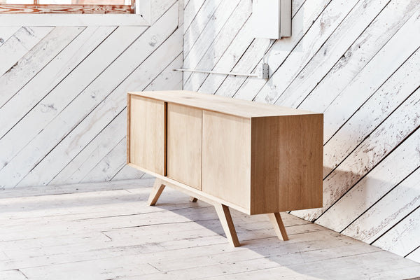 solid wood credenza