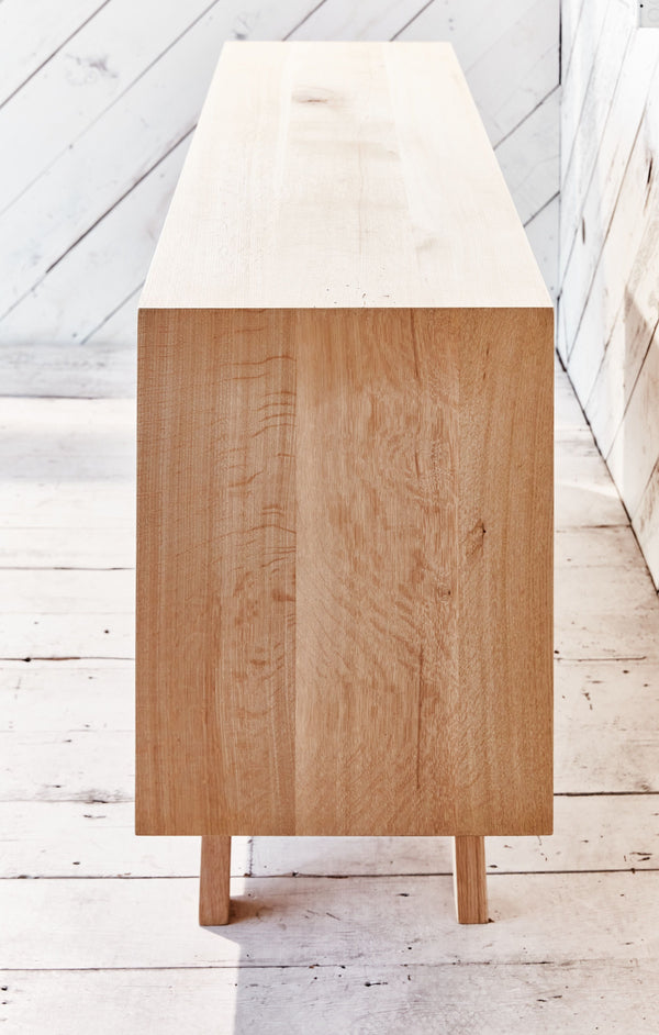 mid-century modern wood credenza