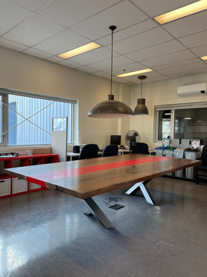 Walnut Epoxy River Conference Table 3