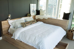 White Oak Storage Bed 5