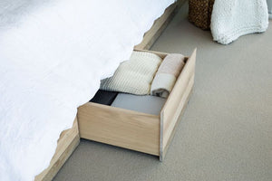 White Oak Storage Bed 1