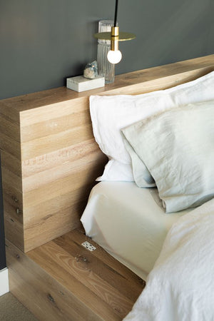 White Oak Storage Bed 3