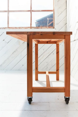Harvest Trestle Kitchen Cart 5