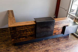 Industrial Rustic Reception Desk 6