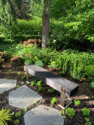 Torched Fir Outdoor Bench 1
