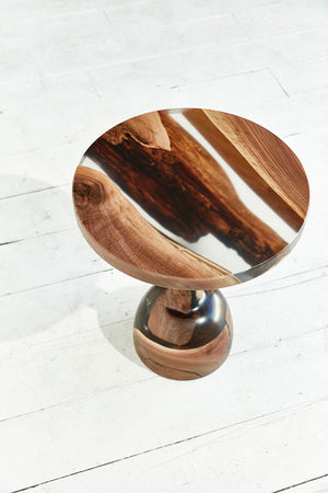 Walnut & Epoxy Side Table 5