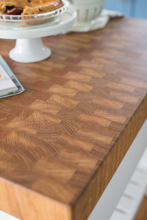Butcher Block Counter - End grain White Oak 2