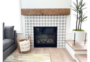 Rustic Barn Beam Mantel 1