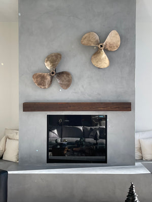 Rustic Barn Beam Mantel 5