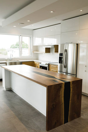 Black Walnut + Epoxy Countertop 3