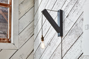 Crane Pendant Bracket - Blackened Oak