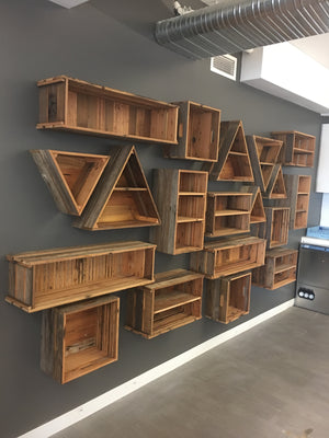 Barn Wood Crate Feature Wall 1