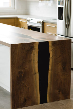 Black Walnut + Epoxy Countertop 5