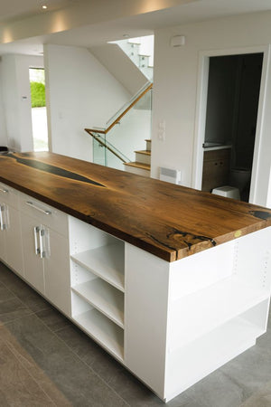 Black Walnut + Epoxy Countertop 2
