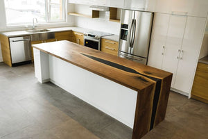 Black Walnut + Epoxy Countertop