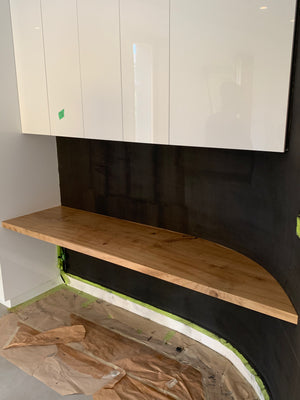 White Oak Floating Desk 3
