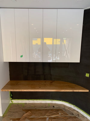 White Oak Floating Desk 2