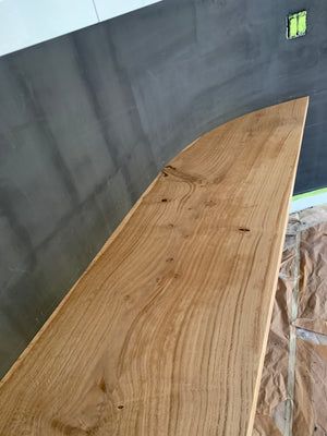 White Oak Floating Desk 1