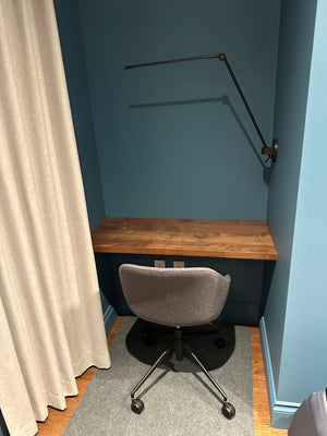 Black Walnut Floating Desk 1
