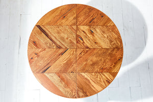 Herringbone Dining Table - Wooden Legs 2