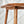 wood table with tapered edge profile
