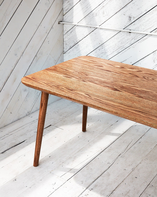 Scandinavian modern wood table