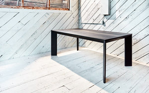 oxidized oak modern dining table
