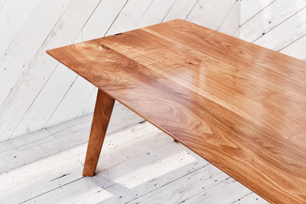 solid walnut dining table 