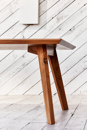 handmade modern wood table 