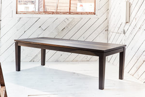 Wood modern dining table with reveal