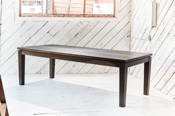 Wood modern dining table with reveal