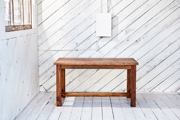 traditional dining table made in Vancouver, BC