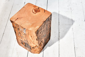 industrial wood stool