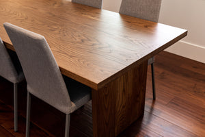 wood top and base table