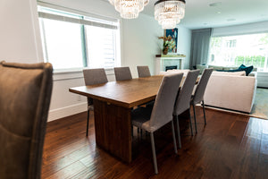 wood dining room table