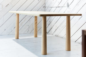 minimalist dining table made in Vancouver, BC