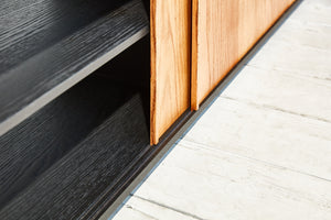 entertainment console with storage