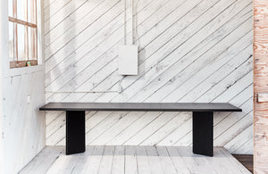 Brutalist inspired dining table