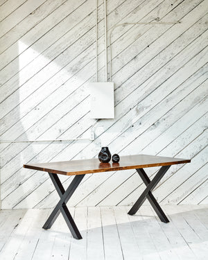 dining table with x-base
