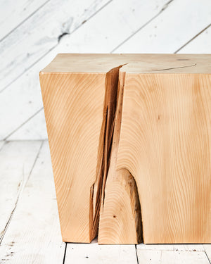 natural wood coffee table made in Vancouver, BC