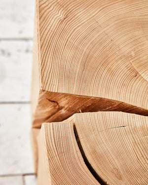 wood sculpture coffee table