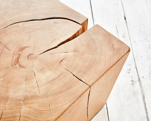 tapered wood coffee table