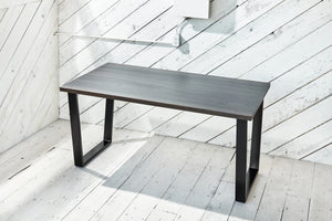 modern wood and metal desk