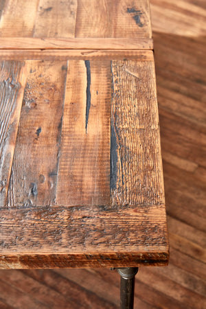 vintage wood dining table