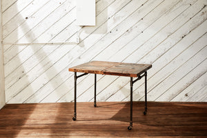 industrial dining table with extensions